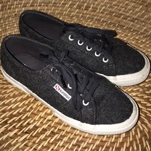 Never worn grey Superga sneakers